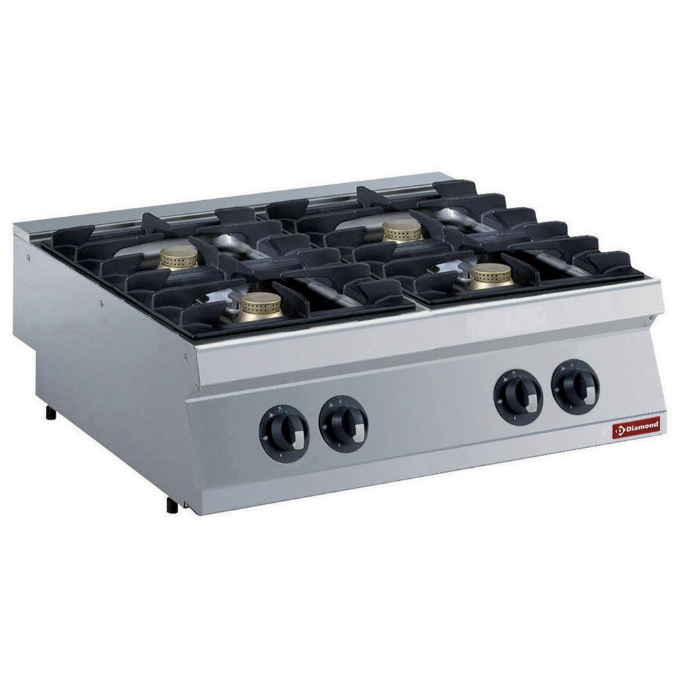 Cuisinière gaz 4 feux -4x 5.5 kw - Diamond