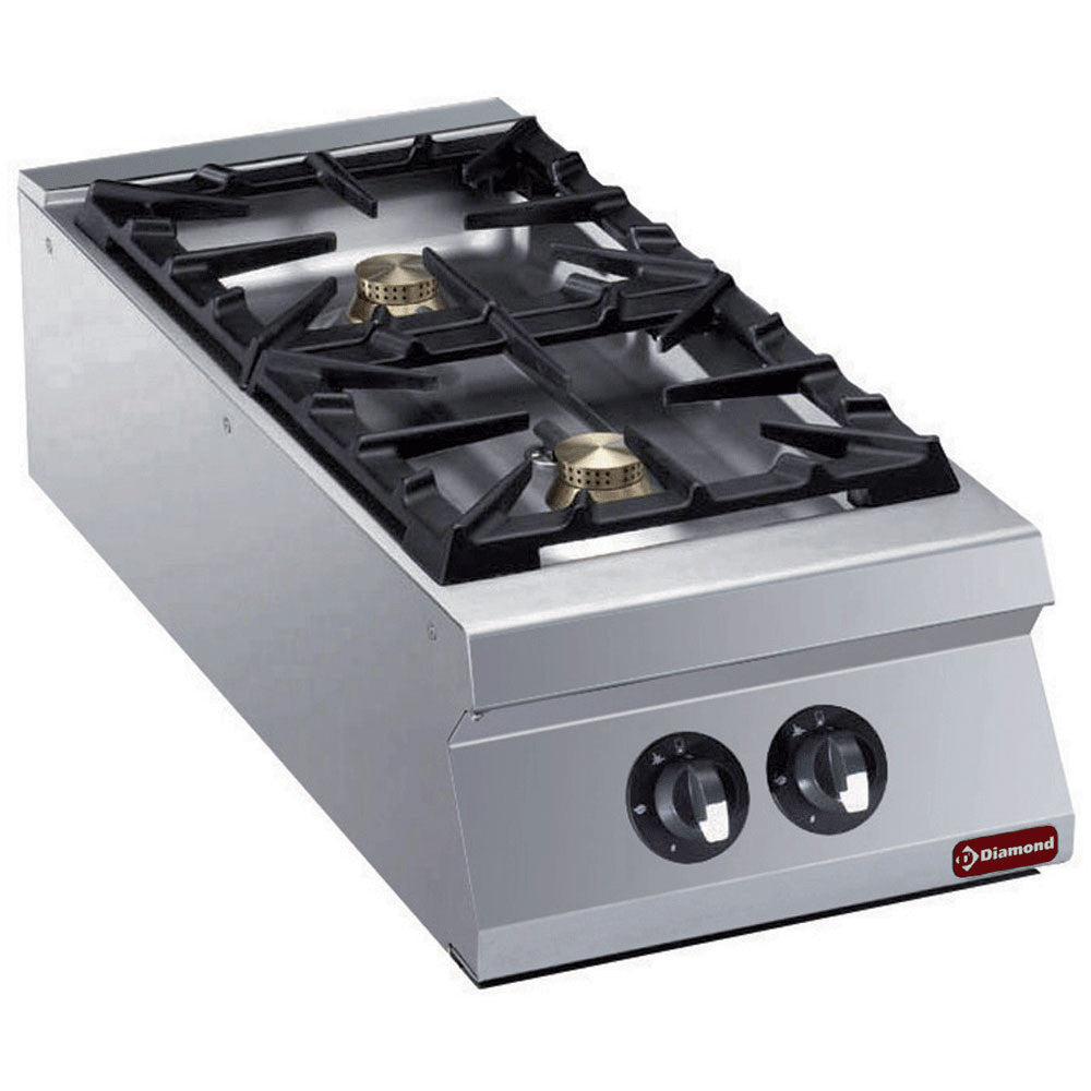 Cuisinière 2 feux vifs gaz - Diamond