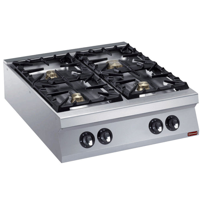 Cuisinière 4 feux vifs gaz - Diamond