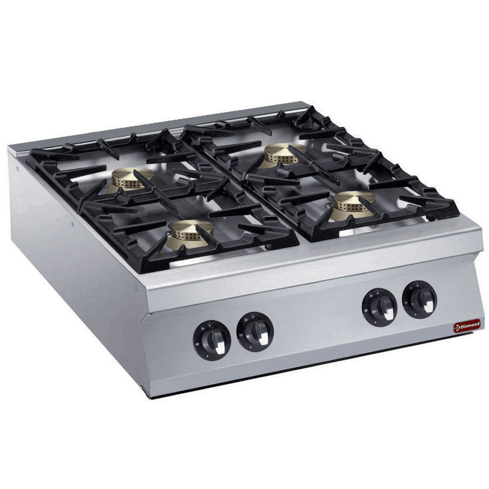 Cuisinière 4 feux vifs gaz -powerful - Diamond