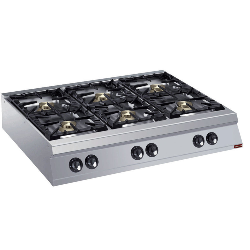 Cuisinière 6 feux vifs gaz - Diamond