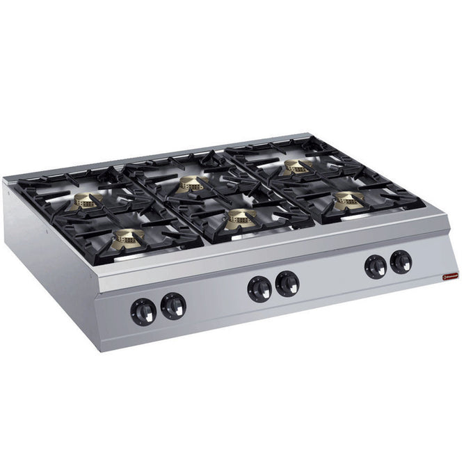 Cuisinière 6 feux vifs gaz - Diamond