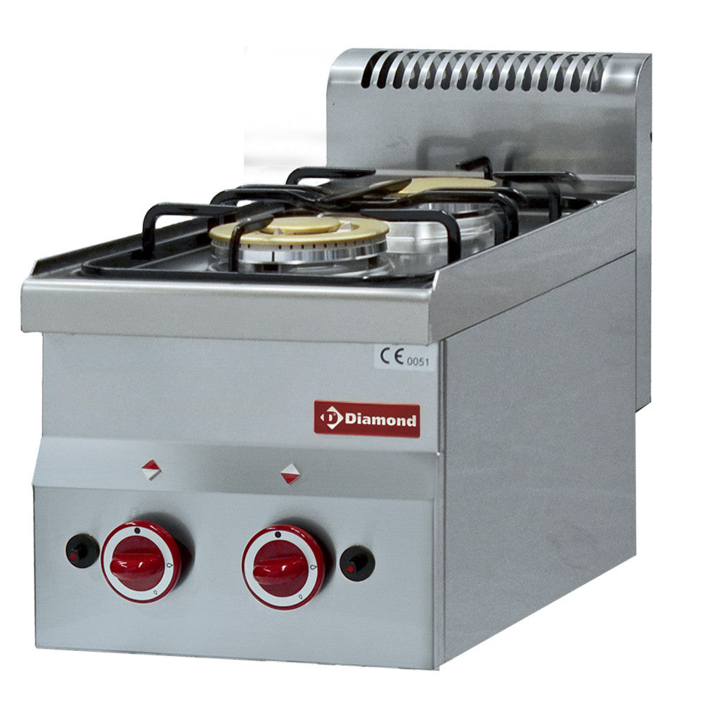Cuisinière 2 feux gaz - Diamond