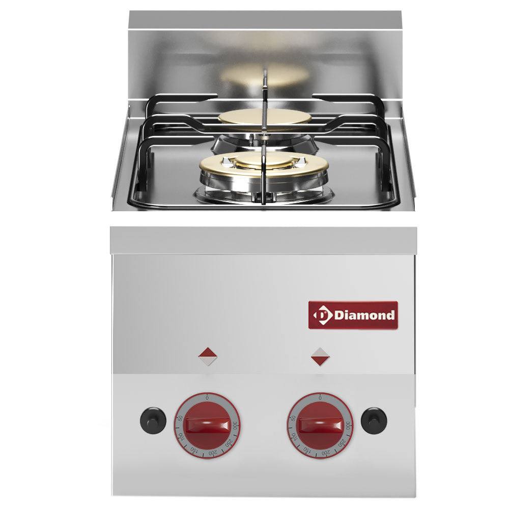 Cuisinière 2 feux gaz - Diamond