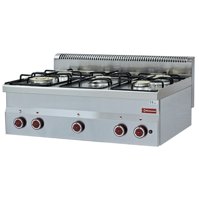 Cuisinière 5 feux gaz - Diamond