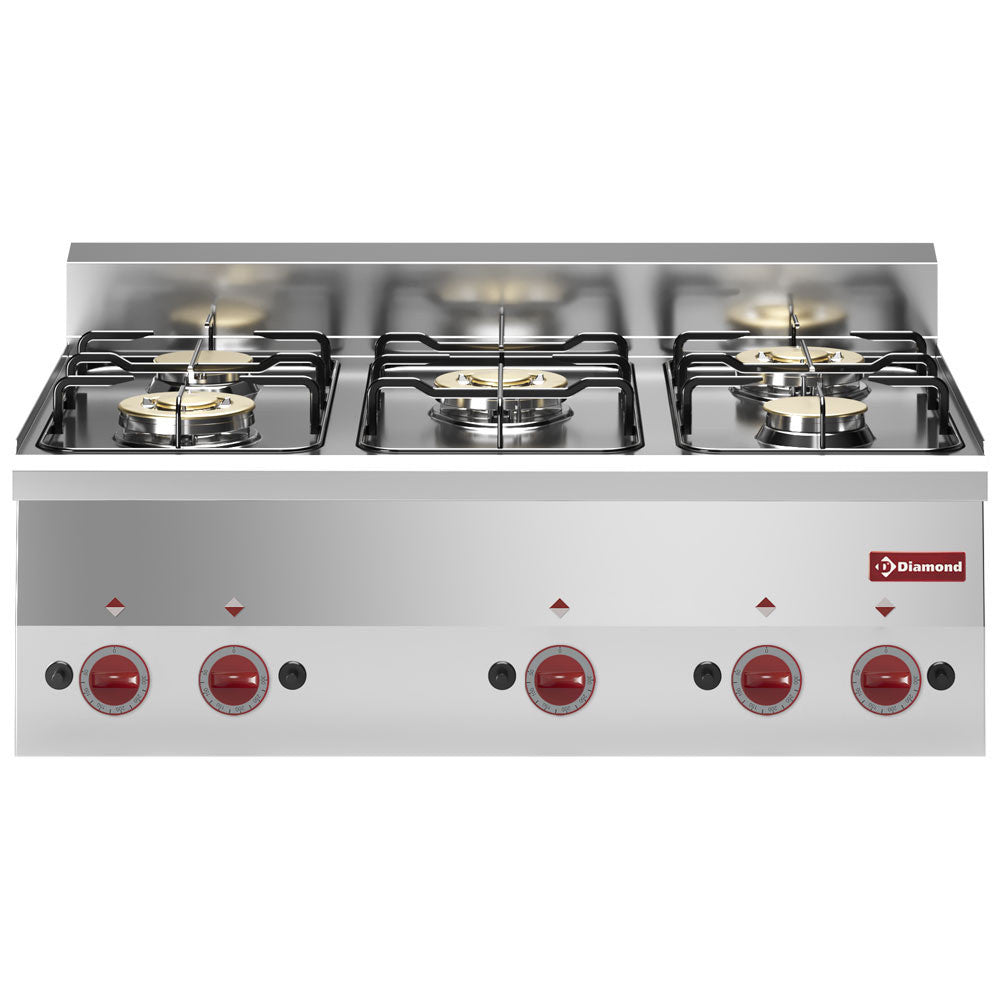 Cuisinière 5 feux gaz - Diamond