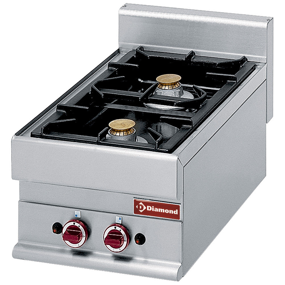 Cuisinière gaz 2 feux vifs - Diamond