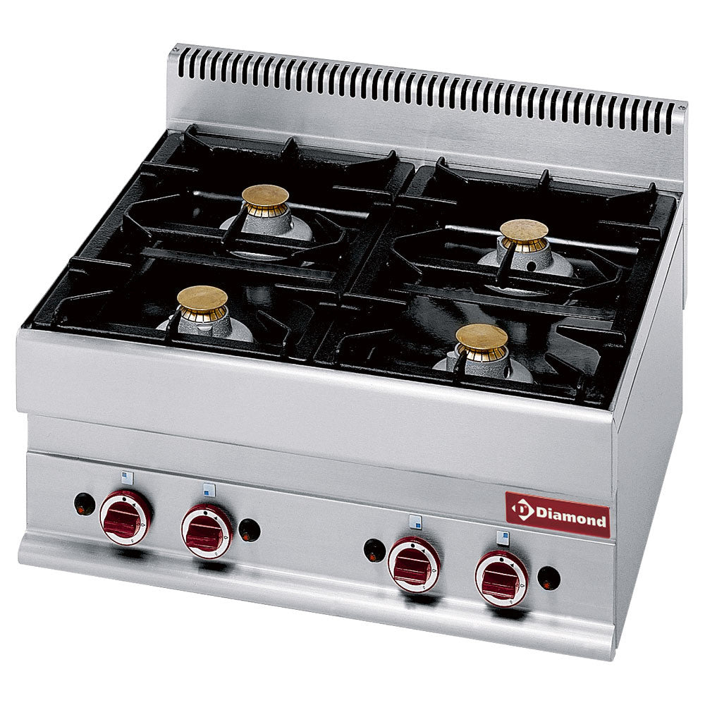 Cuisinière gaz 4 feux vifs - Diamond