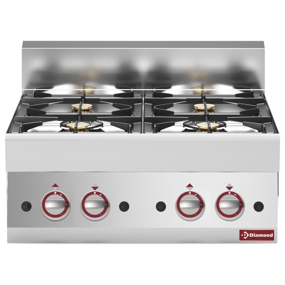 Cuisinière gaz 4 feux vifs - Diamond