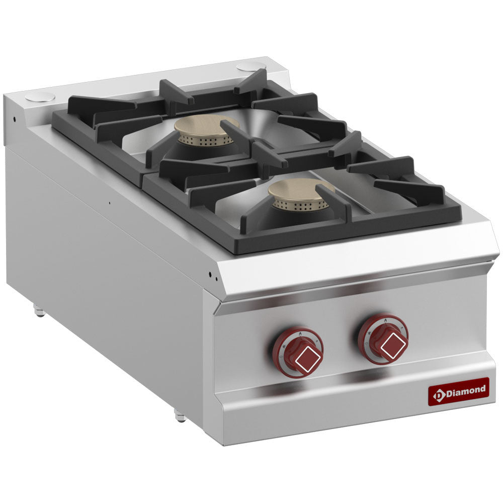 Cuisinière gaz 2 feux vifs - Diamond