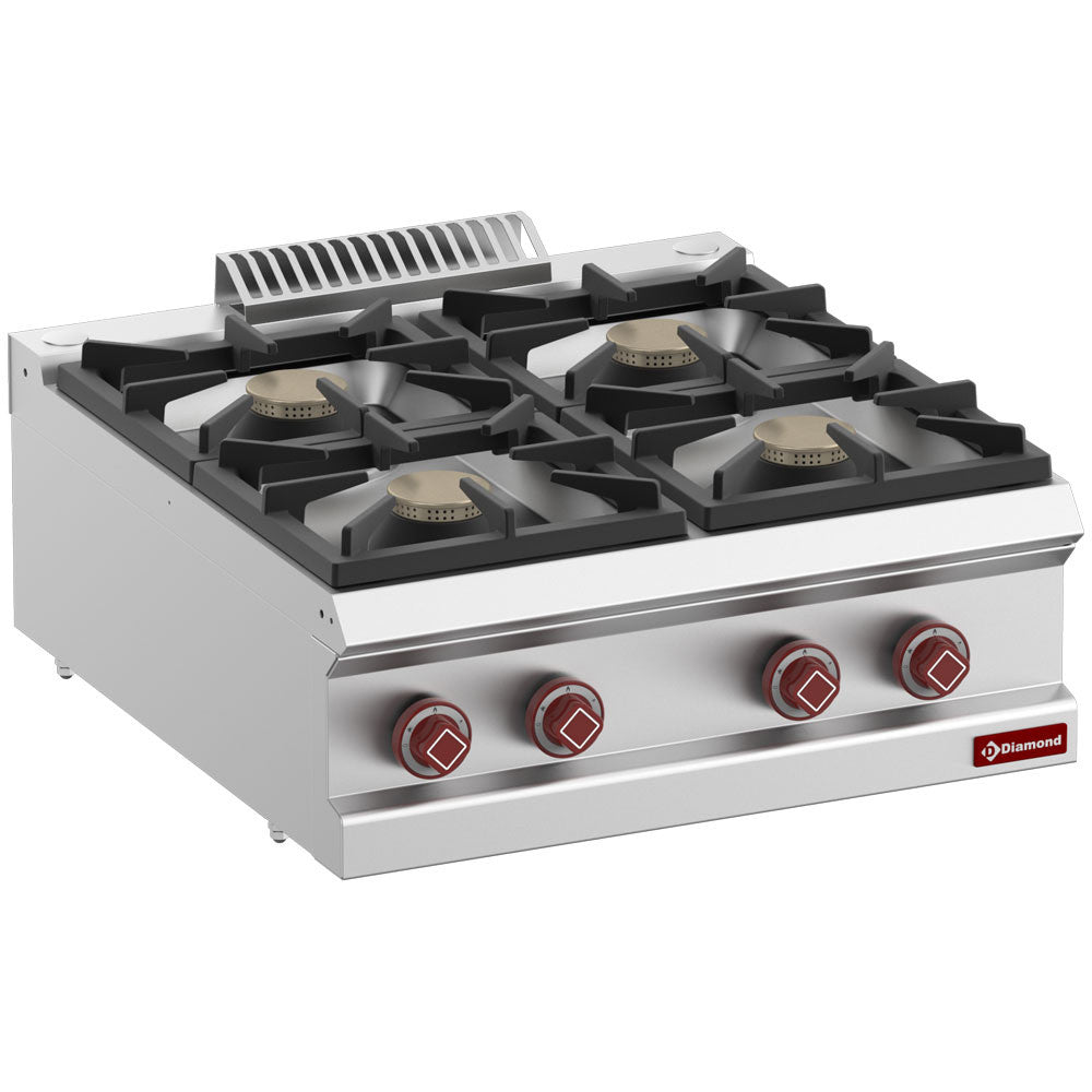 Cuisinière gaz 4 feux vifs - Diamond