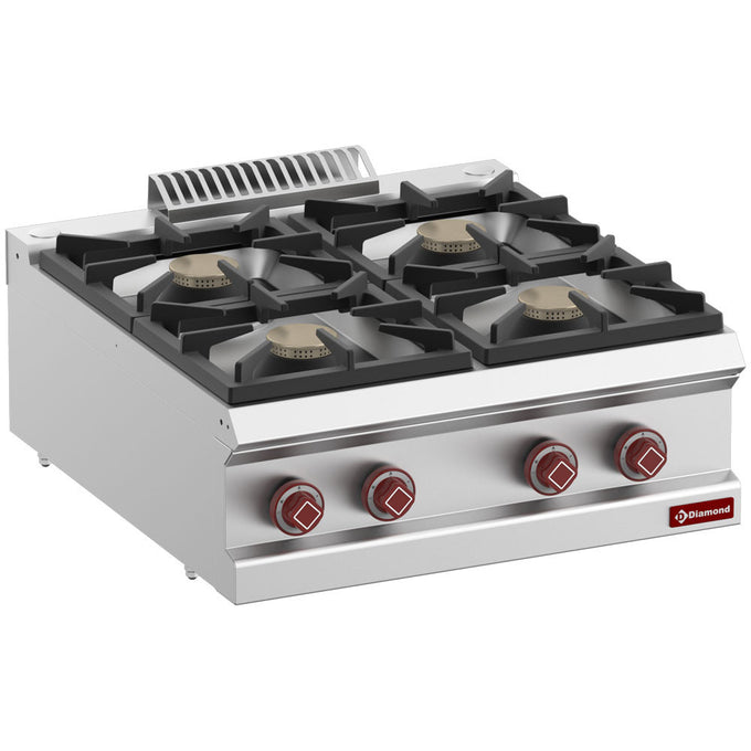 Cuisinière gaz 4 feux vifs - Diamond