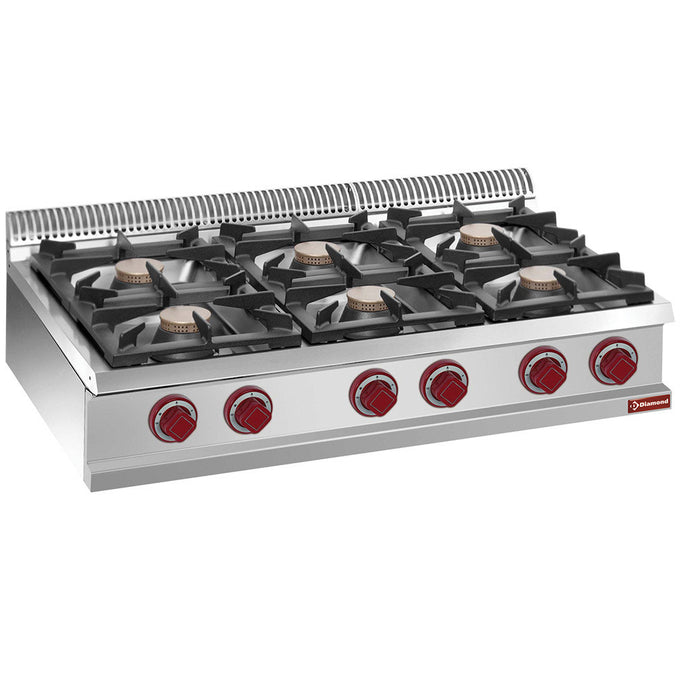 Cuisinière gaz 6 feux vifs - Diamond