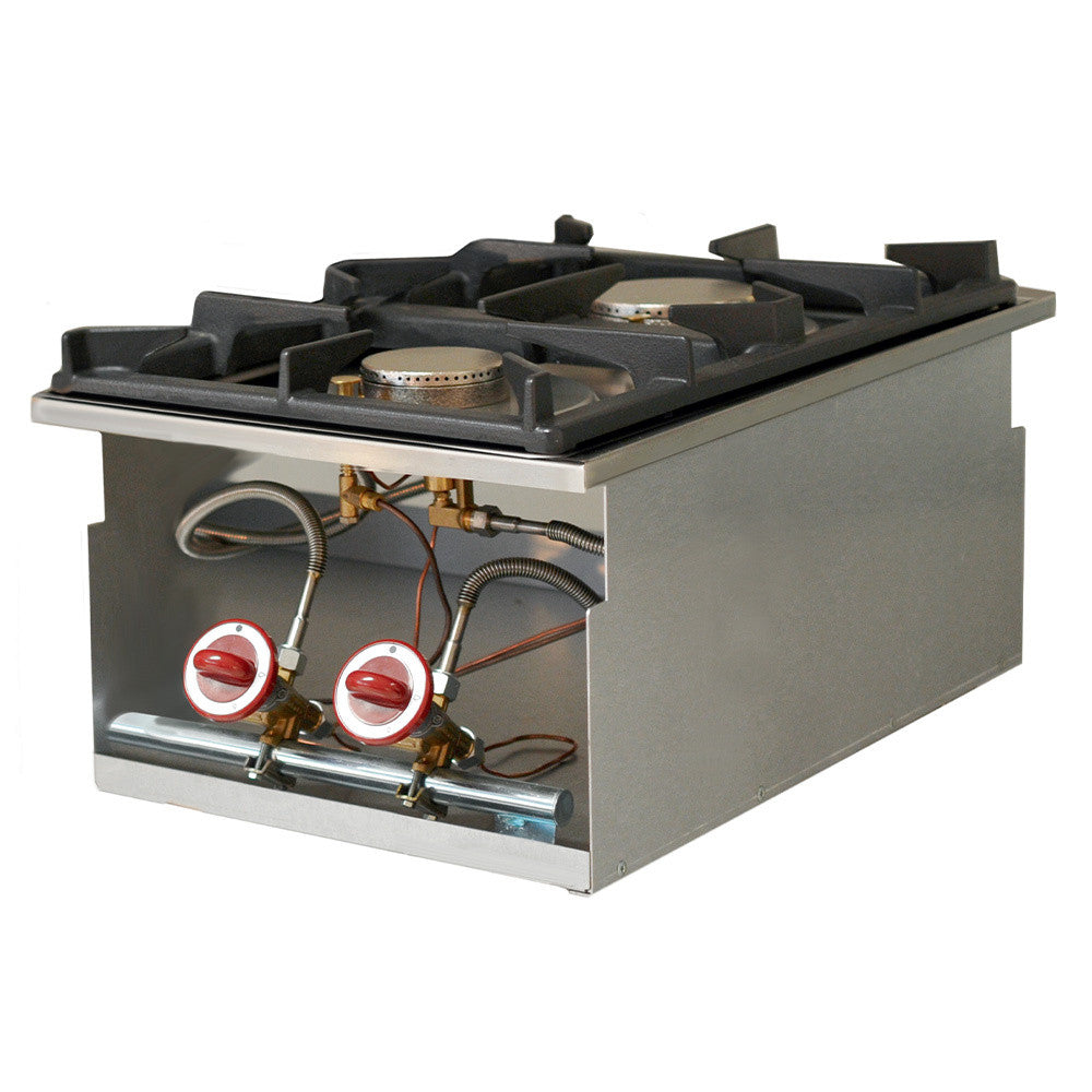 Cuisinière gaz 2 feux vifs - à encastrer - Diamond