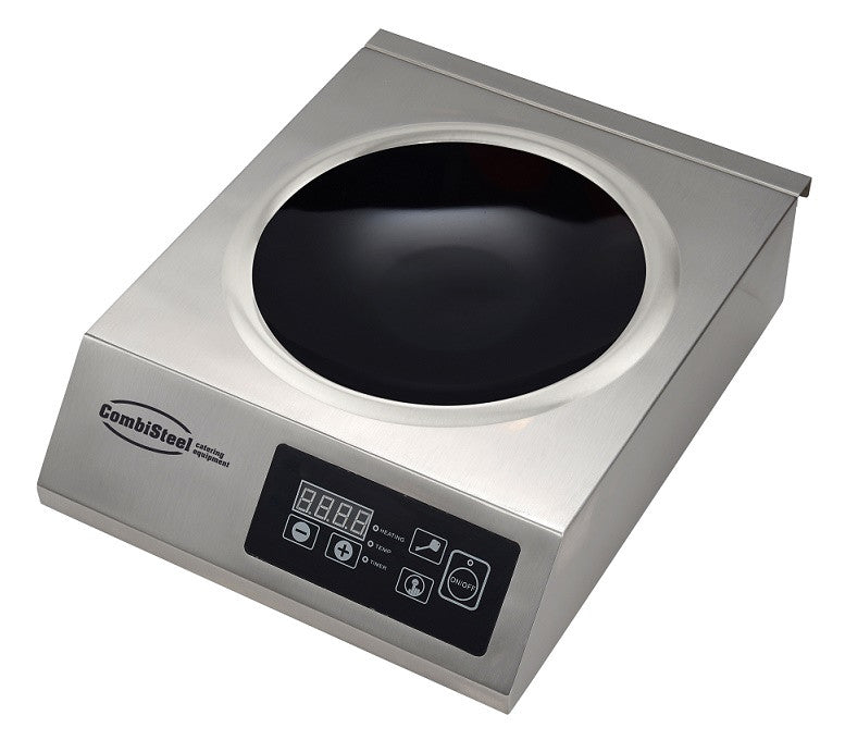 Wok plaque induction 450x600x290 mm 0.5 kW Combisteel - Réchaud wok professionnel CHR - matériel cuisine pro - Cuistéo