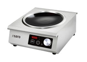 Plaque induction - Wok 380 mm - 5 kW - 10 niveaux - Tactile - LED - GIULIA Saro - Réchaud wok professionnel CHR - matériel cuisine pro - Cuistéo