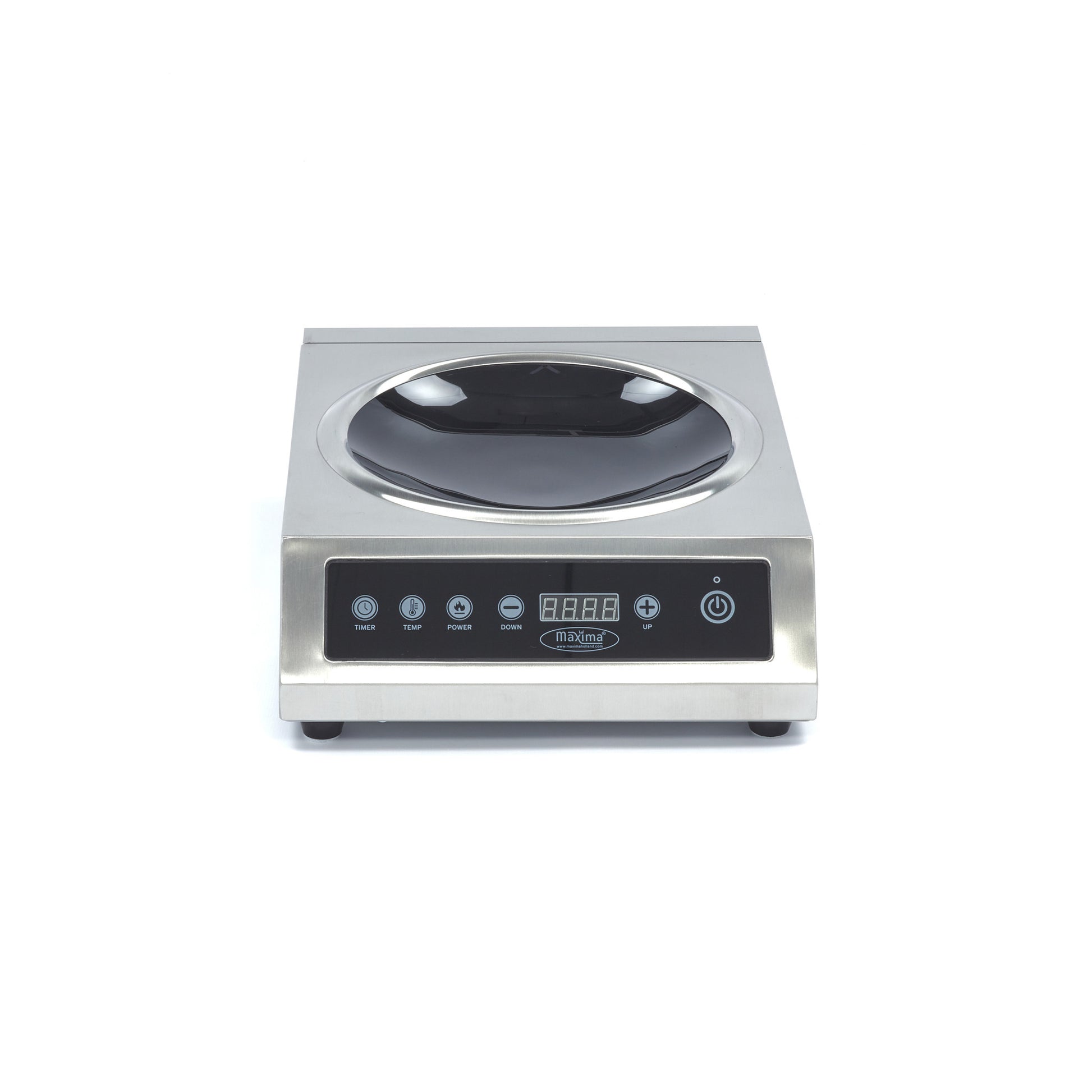 Cuisinière à wok - diam 26cm - 3500W - Induction Maxima - vue 2 - Réchaud wok pro CHR - Cuistéo