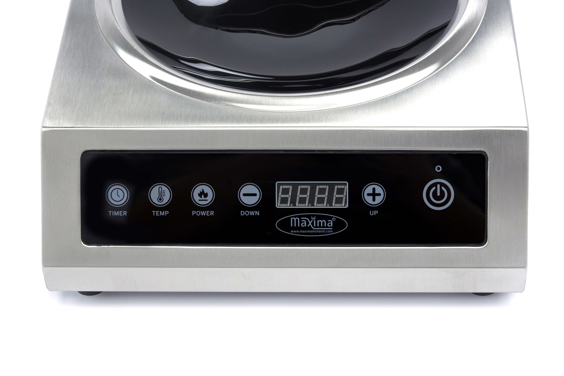 Cuisinière à wok - diam 26cm - 3500W - Induction Maxima - vue 6 - Réchaud wok pro CHR - Cuistéo