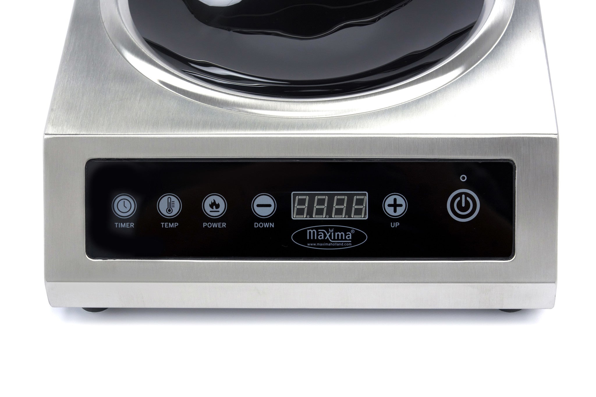 Cuisinière à wok - diam 26cm - 3500W - Induction Maxima - vue 6 - Réchaud wok pro CHR - Cuistéo