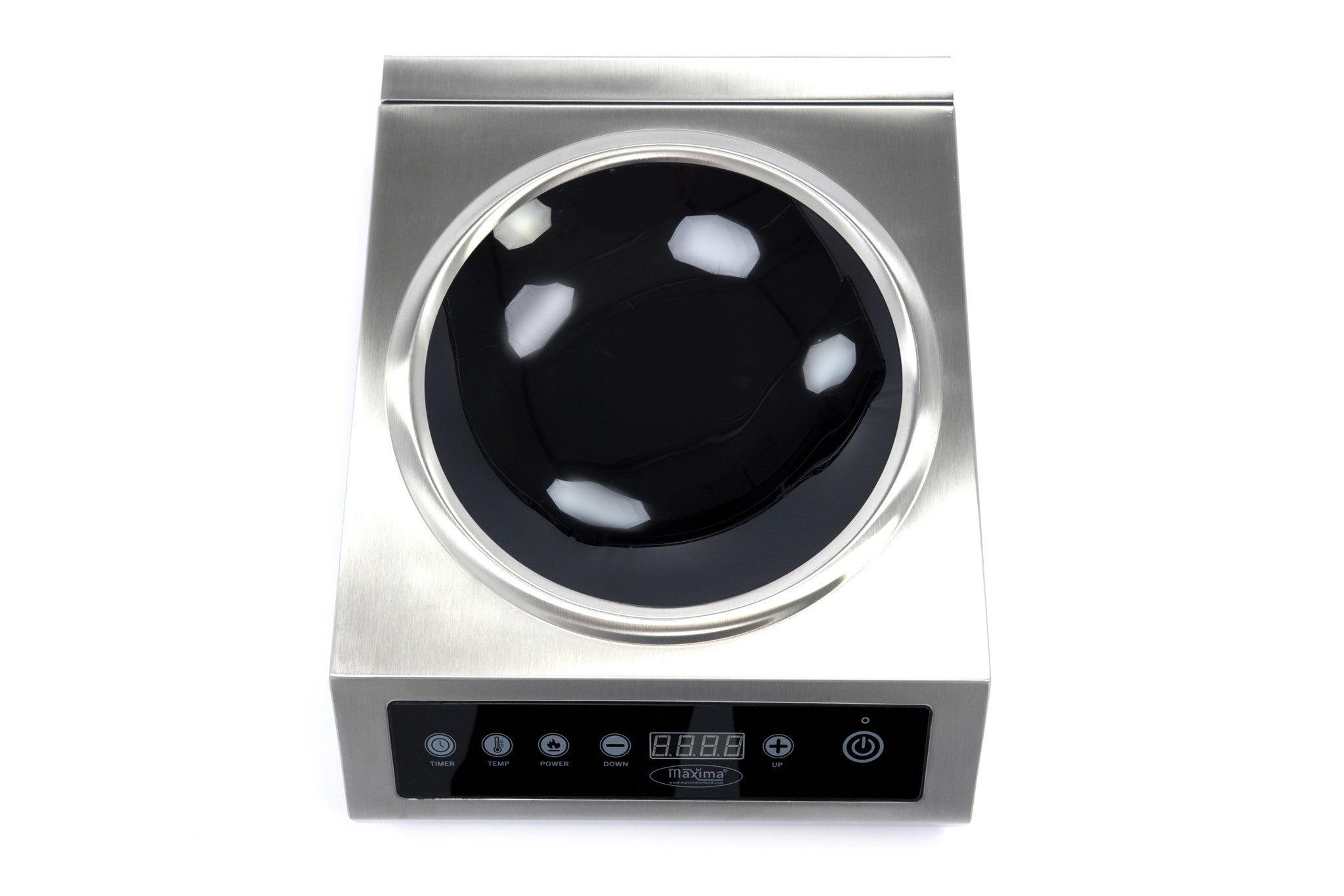 Cuisinière à wok - diam 26cm - 3500W - Induction Maxima - vue 8 - Réchaud wok pro CHR - Cuistéo