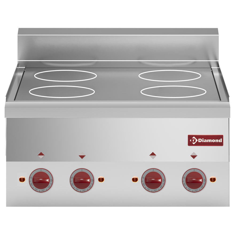 Cuisinière vitrocéramique 4 plaques - Diamond