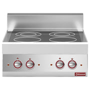 Cuisinière électrique vitrocéramique 4 foyers - Diamond