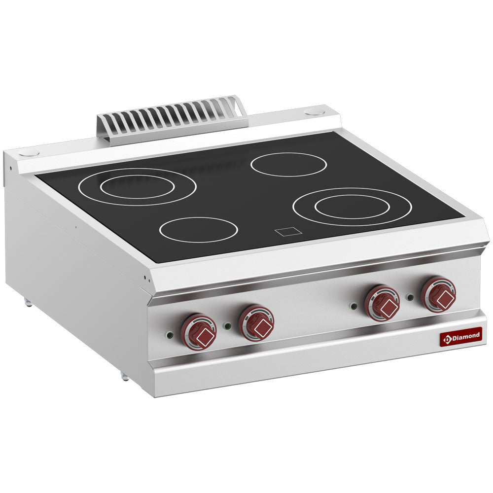 Cuisinière électrique vitro. 4 zones - top - Diamond