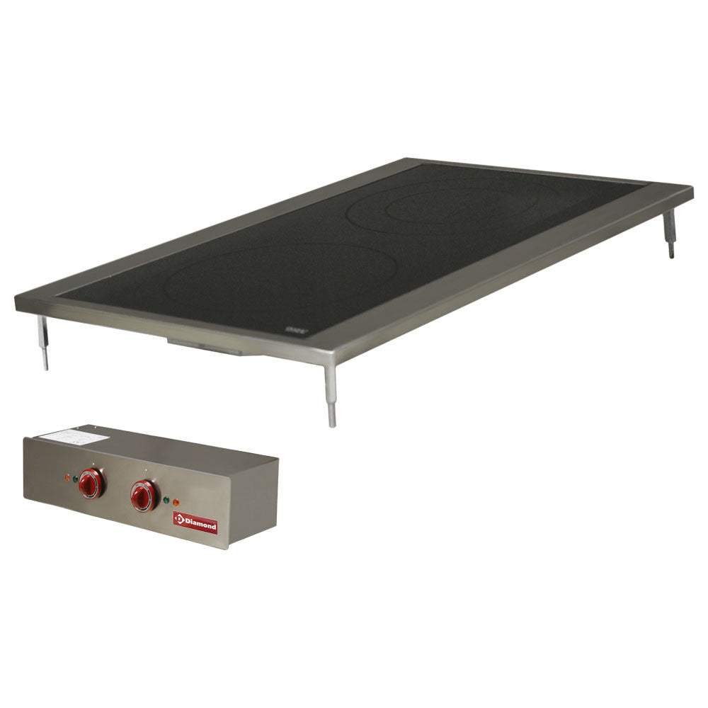 Cuisinière électrique 2 zones vitro à encastrer - Diamond