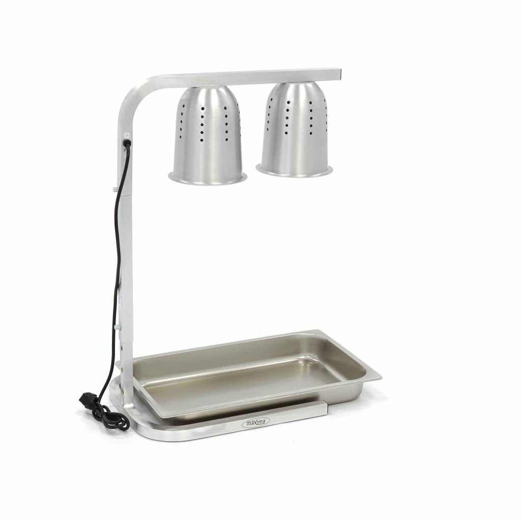Lampe chauffante - 2 lampes - inclut 2 lampes et 1 conteneur GN 1/1 275 W Maxima - vue 3 - Lampe chauffante pro CHR - Cuistéo