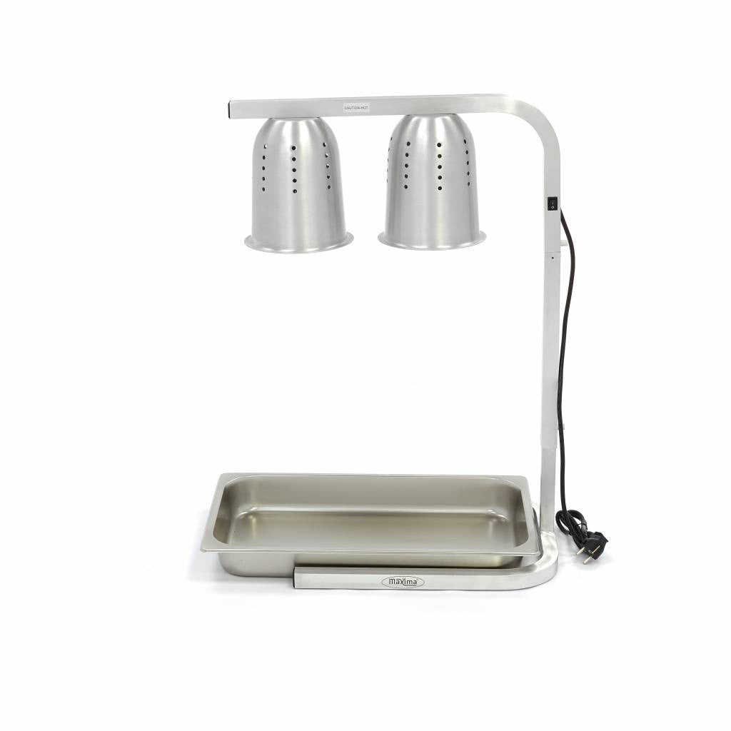 Lampe chauffante - 2 lampes - inclut 2 lampes et 1 conteneur GN 1/1 275 W Maxima - vue 4 - Lampe chauffante pro CHR - Cuistéo