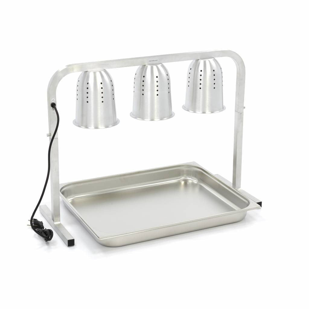 Lampe de chauffage - 3 lampes - inclut 3 lampes et 1 conteneur GN 1/2 x 1 275 W Maxima - vue 3 - Lampe chauffante pro CHR - Cuistéo