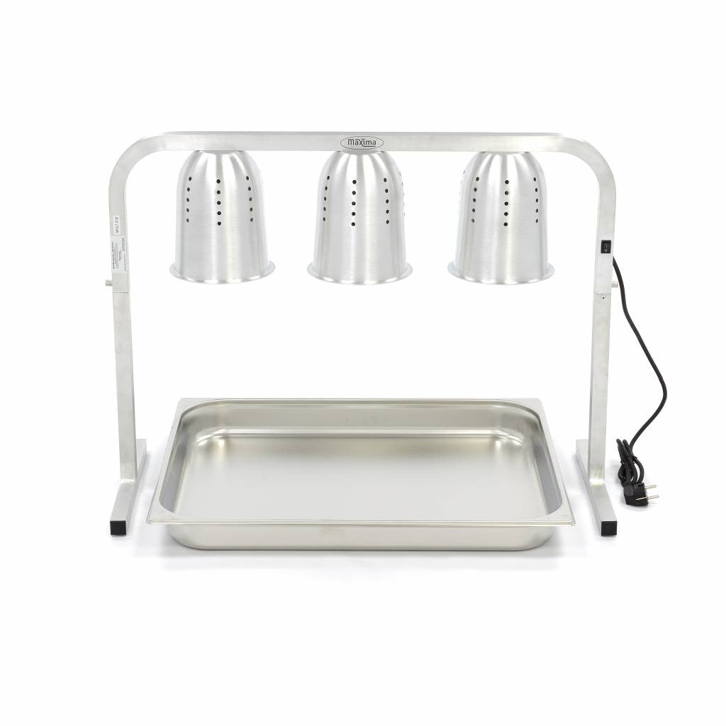 Lampe de chauffage - 3 lampes - inclut 3 lampes et 1 conteneur GN 1/2 x 1 275 W Maxima - vue 4 - Lampe chauffante pro CHR - Cuistéo