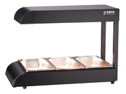 Pont thermique - 3x1/3 GN - Éclairage LED - 0,53 kW Saro - Lampe chauffante professionnel CHR - matériel cuisine pro - Cuistéo