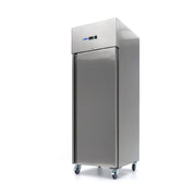 Réfrigérateur - 600 L - 3 étagères réglables (2/1 GN) - acier inoxydable - sur roulettes - Maxima