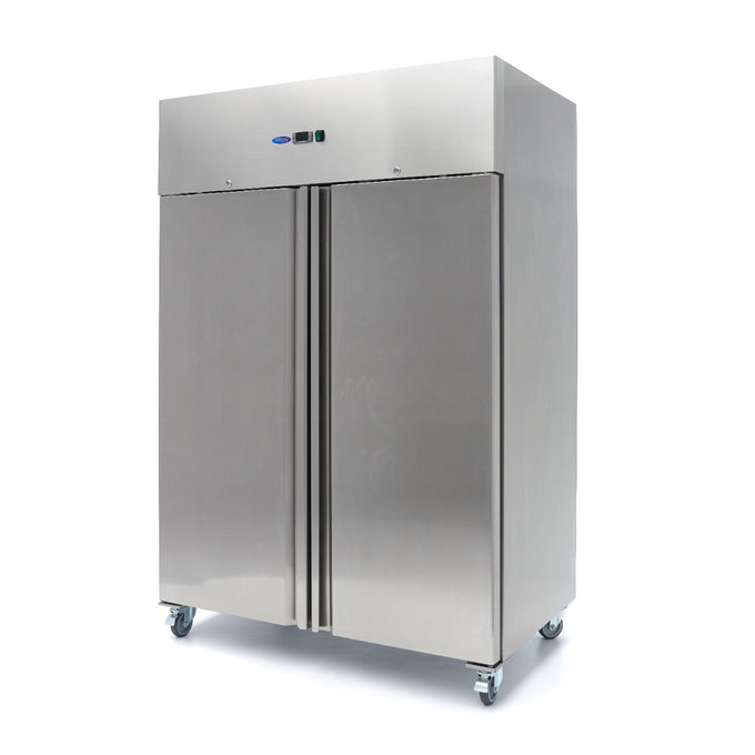 Armoire réfrigérée négative - Congélateur - 1200 L - 6 étagères réglables (2/1 GN) - acier inoxydable - sur roulettes - Maxima