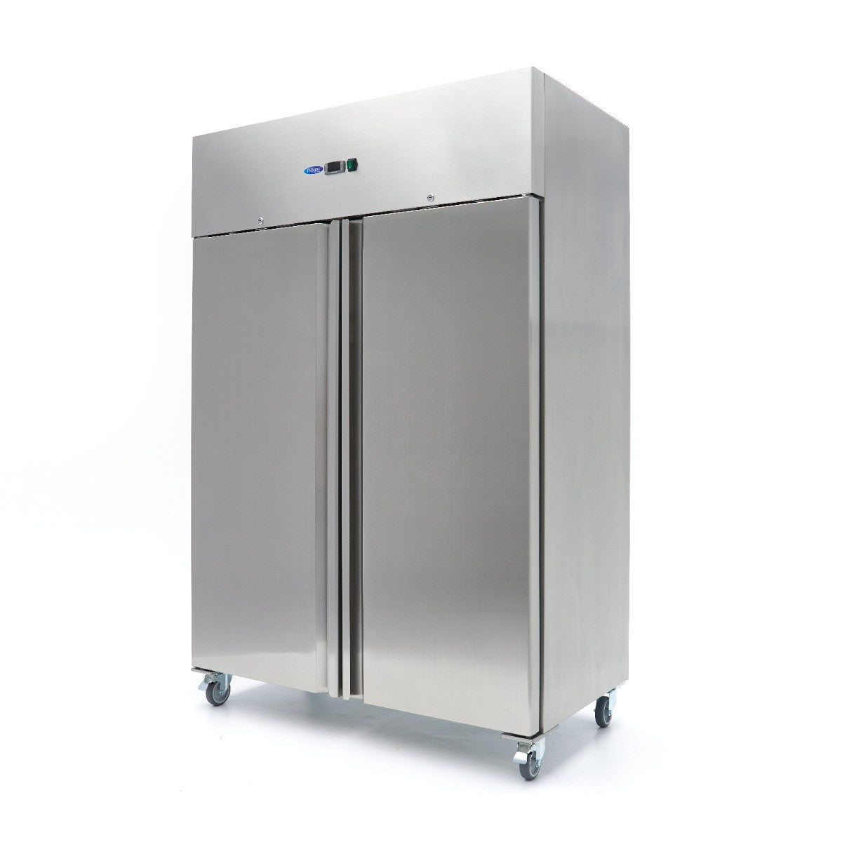 Réfrigérateur - 800 L - 6 étagères réglables - acier inoxydable - sur roulettes - Maxima
