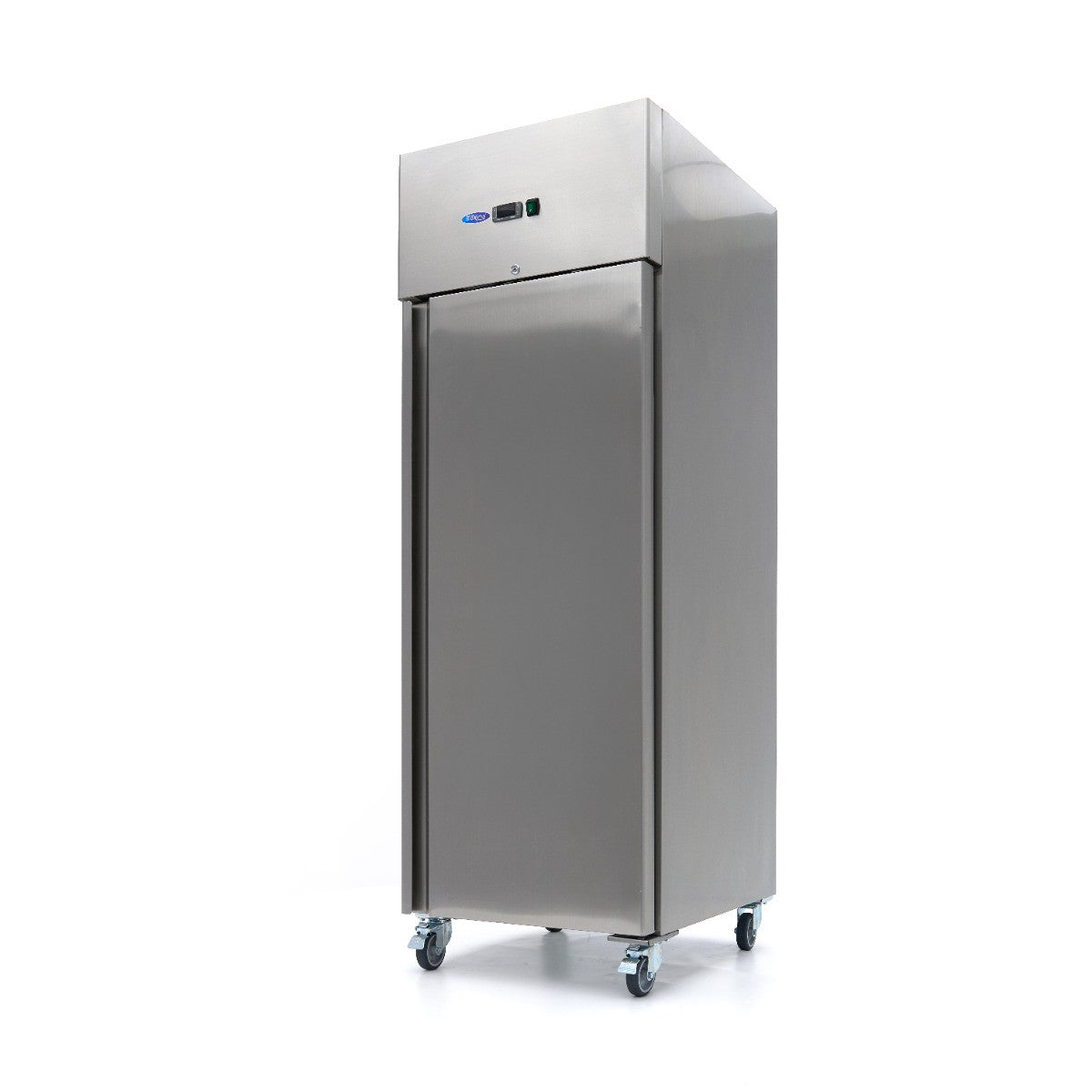 Congélateur - 400 L - 3 étagères réglables - acier inoxydable - sur roulettes - Maxima