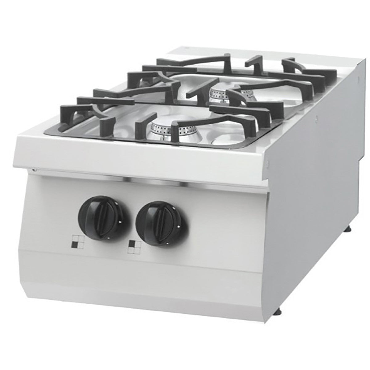 Heavy Duty cuisinière - 2 brûleurs - unité simple - profondeur 70 cm - 13,5 kW - gaz - Maxima