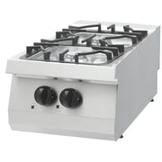 Heavy Duty cuisinière - 2 brûleurs - unité simple - profondeur 70 cm - 15 kW - gaz - Maxima