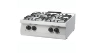 Heavy Duty cuisinière - 4 brûleurs - unité double - profondeur 70 cm - 27 kW - gaz - Maxima