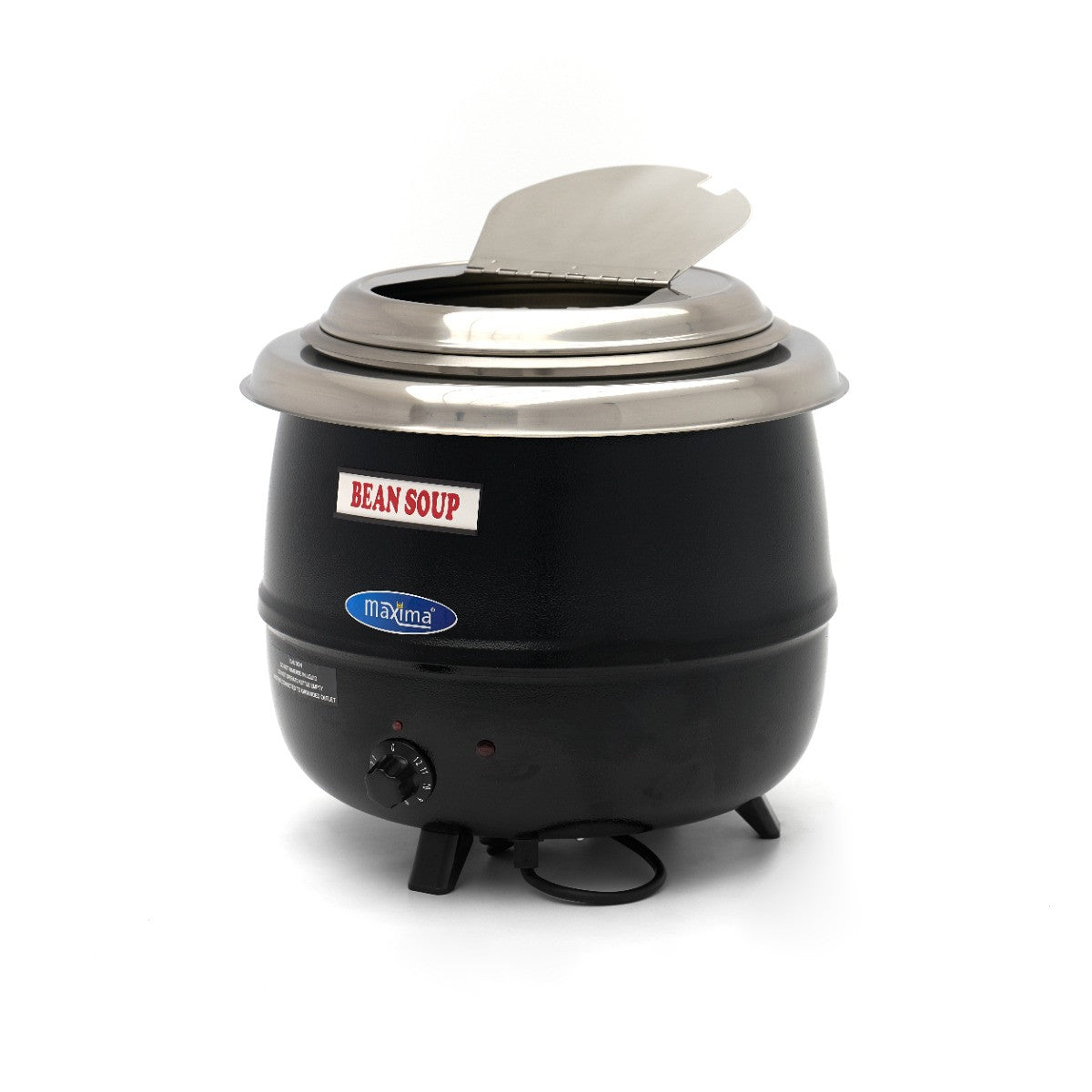 Marmite à soupe - 13 L - Pot intérieur amovible - avec couvercle intégré et encoche pour louche - Maxima