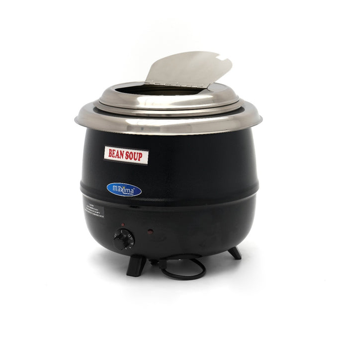 Marmite à soupe - 13 L - Pot intérieur amovible - avec couvercle intégré et encoche pour louche - Maxima