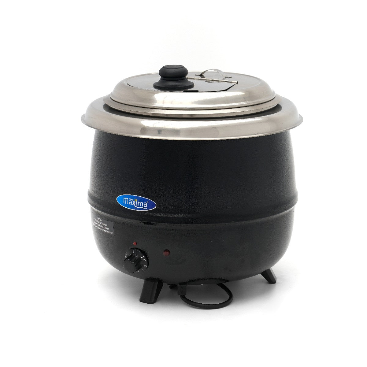 Marmite à soupe - 13 L - Pot intérieur amovible - avec couvercle intégré et encoche pour louche - Maxima