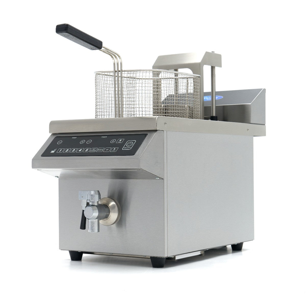 Friteuse - 8 L - 1 panier - induction - système de levage - avec robinet de vidange - Maxima
