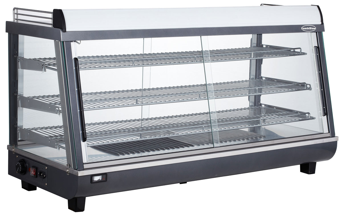 Vitrine chauffante 186 litres 1214x484x662 mm 1.8 kW Combisteel - Vitrine chaude professionnel CHR - matériel cuisine pro - Cuistéo