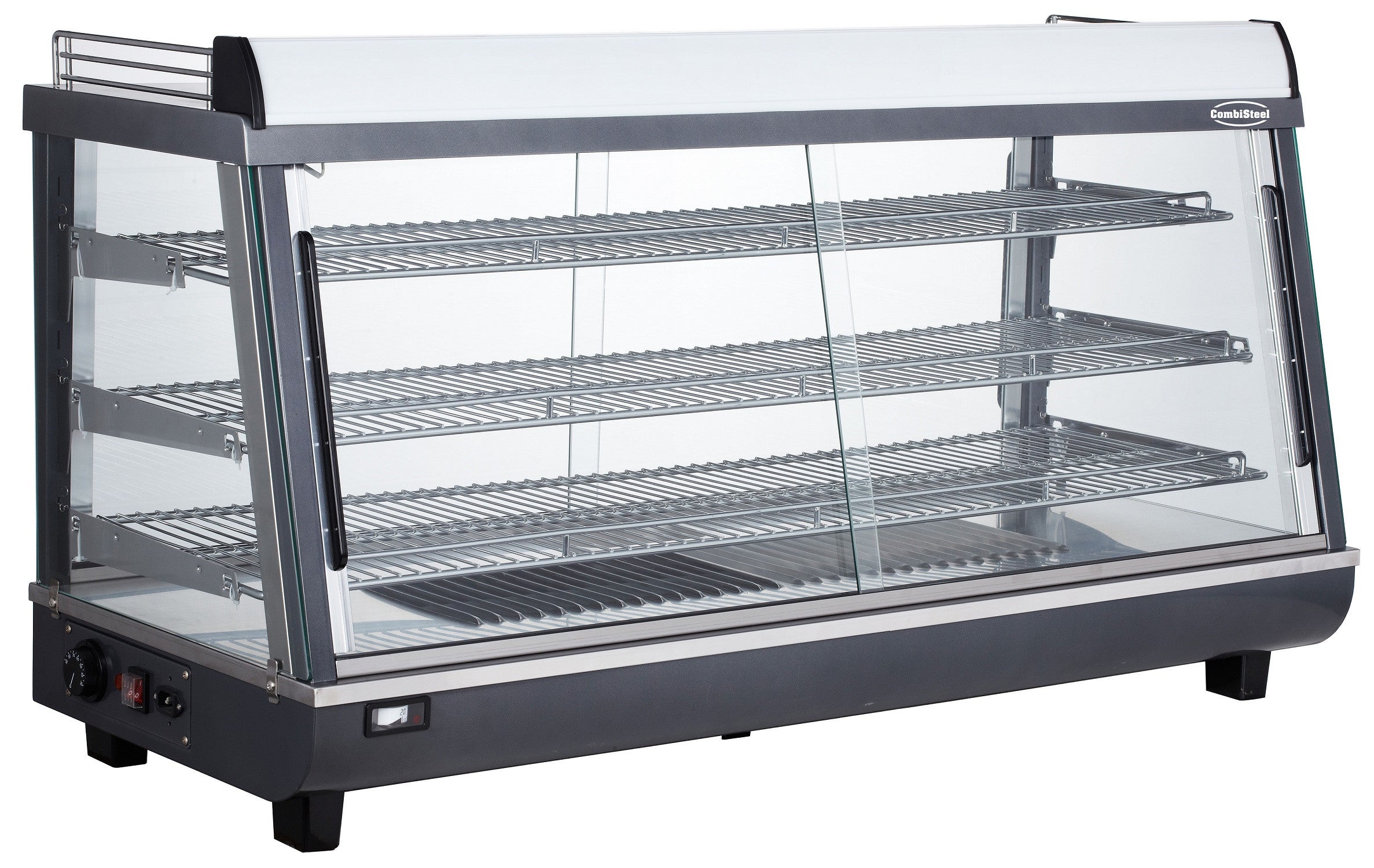 Vitrine chauffante 186 litres 1214x484x662 mm 1.8 kW Combisteel - Vitrine chaude professionnel CHR - matériel cuisine pro - Cuistéo