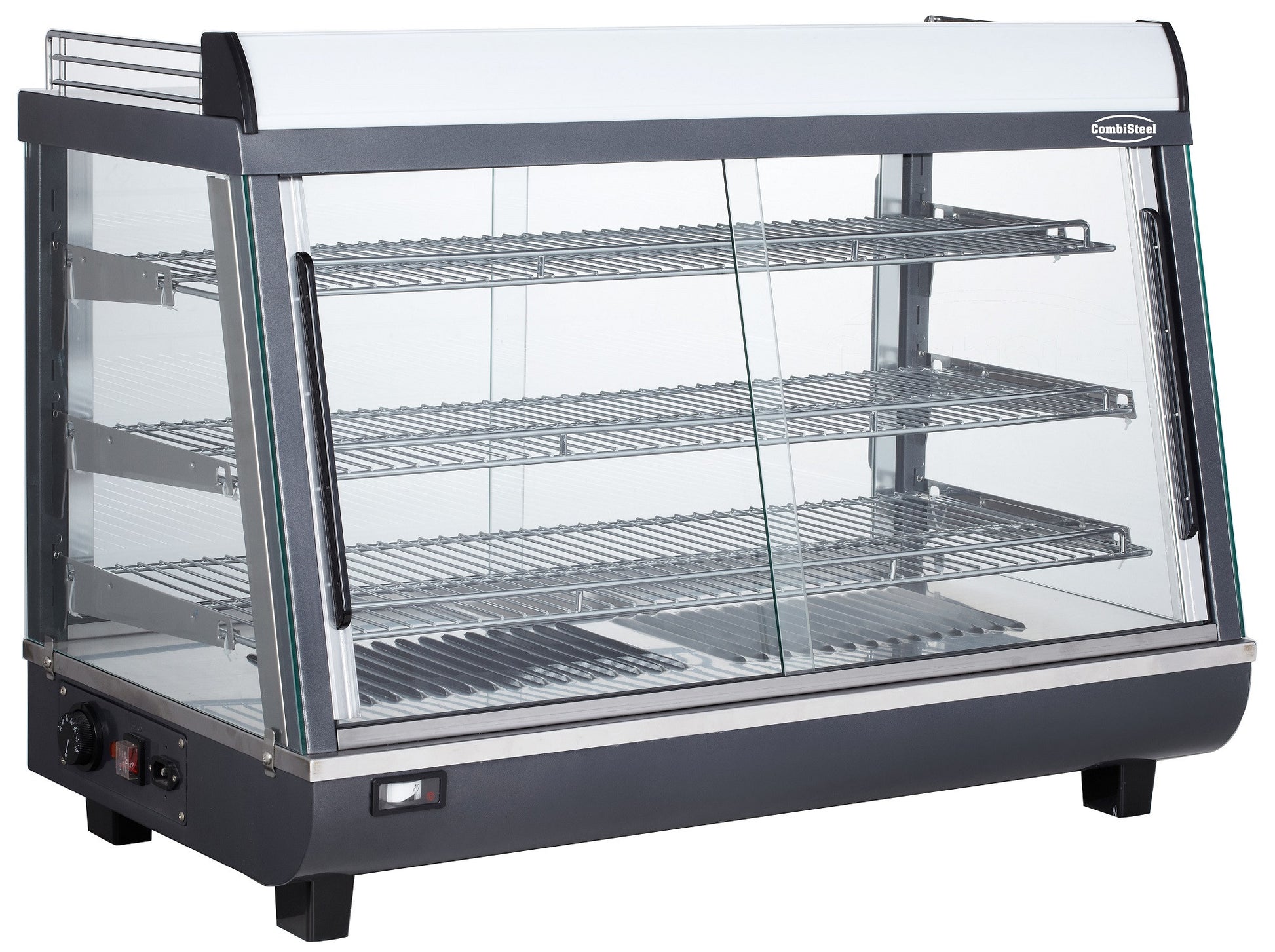 Vitrine chauffante 136 litres 915x484x662 mm 1.1 kW Combisteel - Vitrine chaude professionnel CHR - matériel cuisine pro - Cuistéo