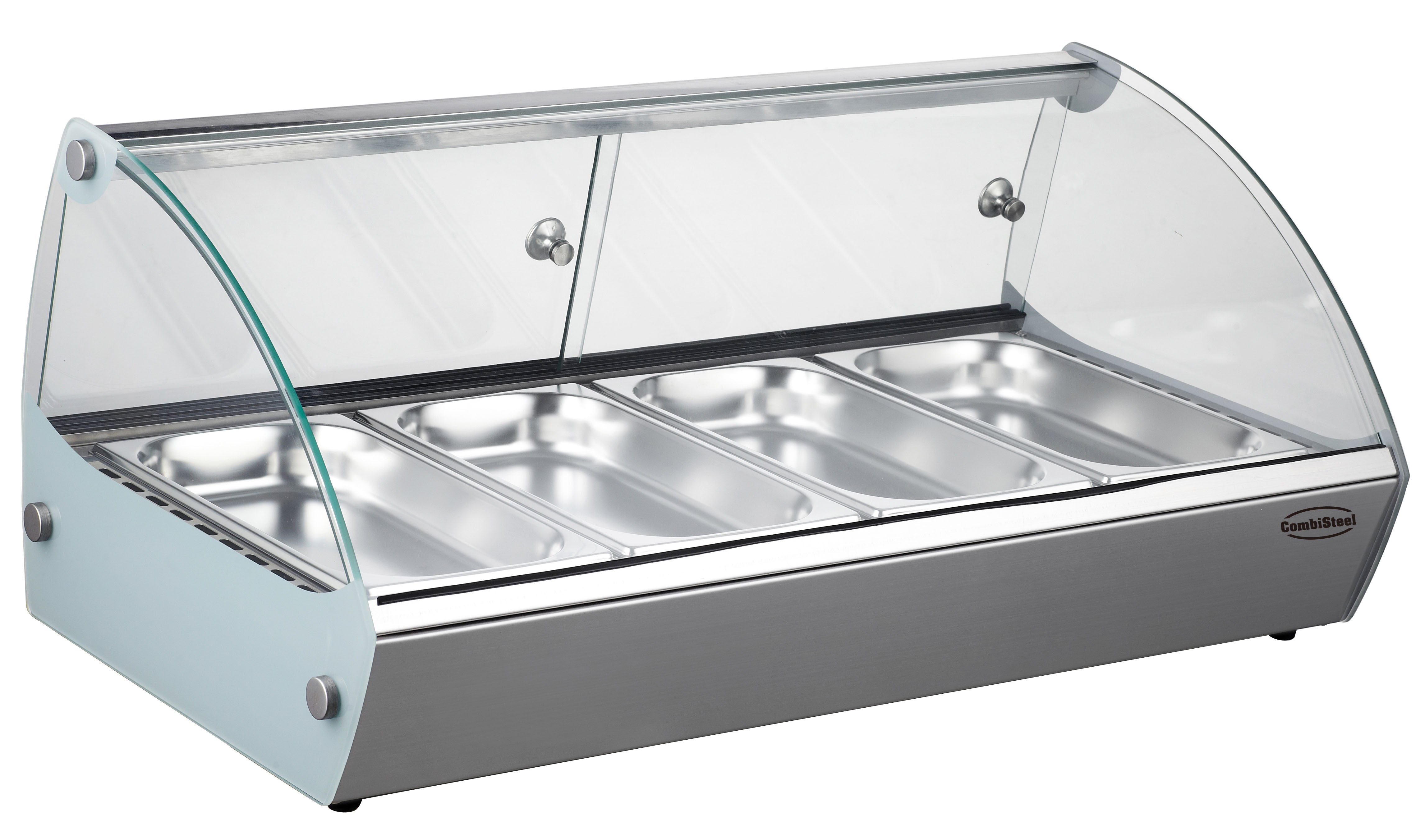 Vitrine chauffante 4 x 1/3 GN 0.8 kW Combisteel - Vitrine chaude professionnel CHR - matériel cuisine pro - Cuistéo