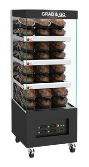 Vitrine chauffante libre-service - 4/5 étagères - 3,8 kW inox 21 L Saro - Vitrine chaude professionnel CHR - matériel cuisine pro - Cuistéo
