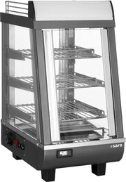 Vitrine chauffante LEON - 76L - LED - Contrôle analogique - 1,2 kW Saro - Vitrine chaude professionnel CHR - matériel cuisine pro - Cuistéo